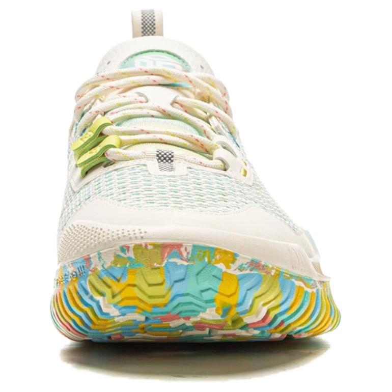 Li Ning BadFive 3 Low Синтетическая кожа, Амортизация TPU, Износостойкие Низкие Баскетбольные кроссовки Унисекс Бежевый ABFU005-72