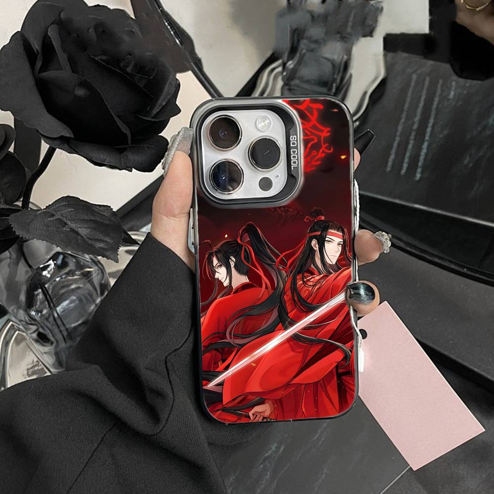 Чехол для телефона "Грандмастер Демонической Культивации" для IPhone 16 17 15 14 12 13 Pro Max Черный Цвет Ударопрочный Чехол