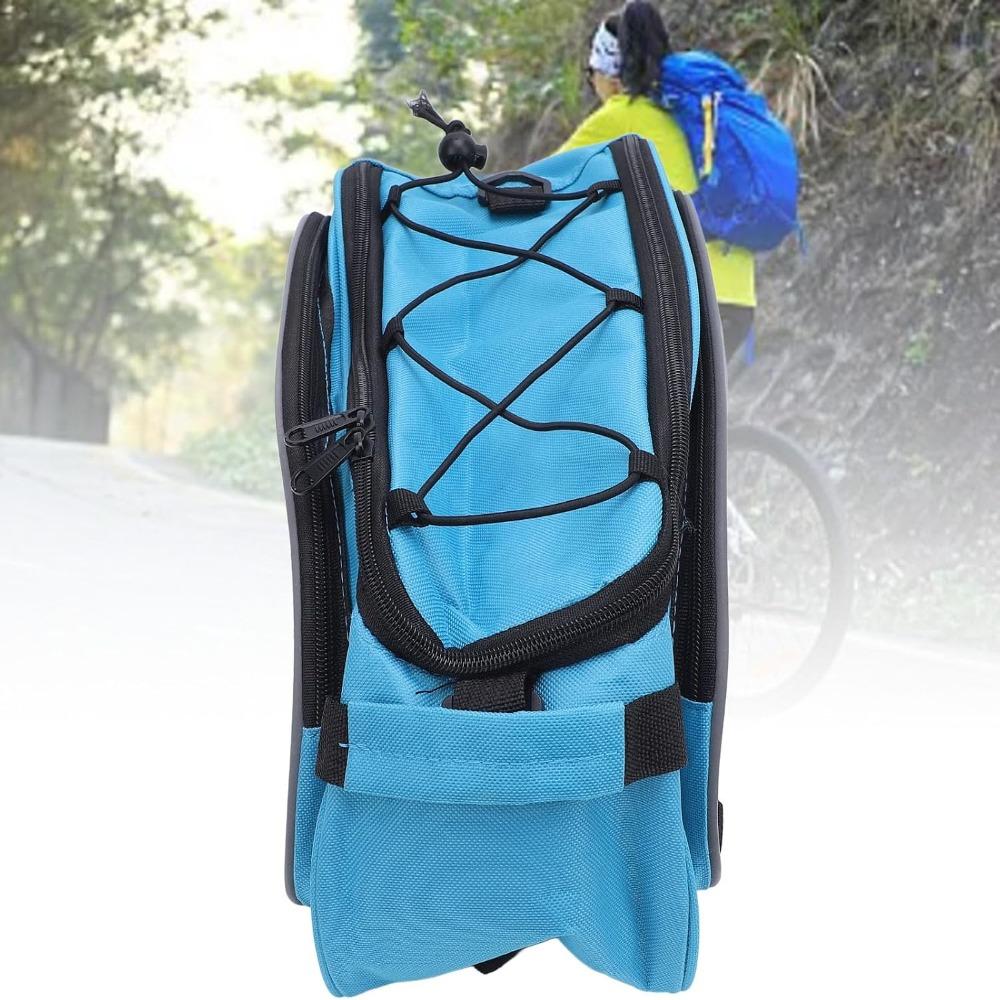 with Shoulder Strap Bike Rear Rack Bag 600D Polyester Rear Carrier Bag  Tool Storage