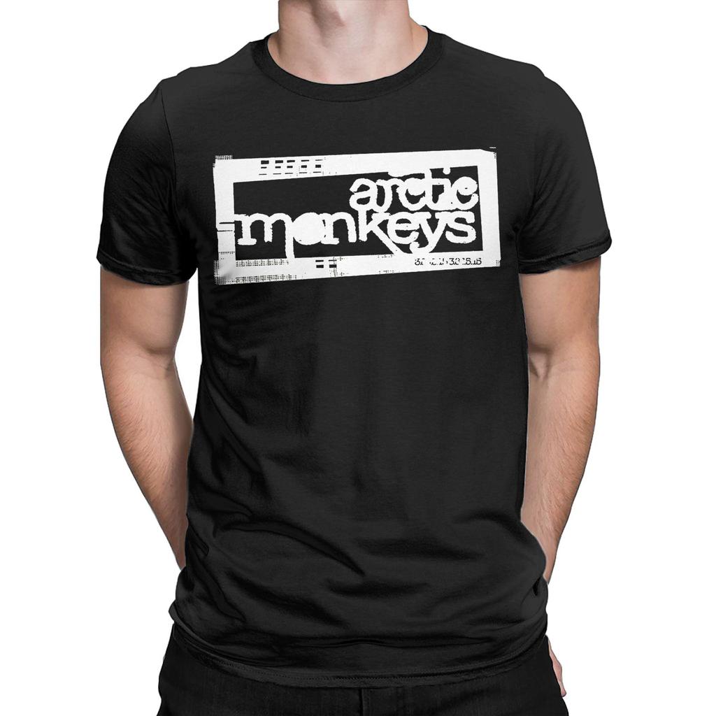 Arctic Monkeys T-Shirt Men Awesome Pure Cotton Tee Shirt Round Neck Short Sleeve T Shirt Gift Idea Tops