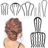 1pc/8pcs Woman U Shape Hair Styling Tool Hair Sticks Braiding Twist Hair Comb Women Hair Accessories DIY Curly Ornaments
