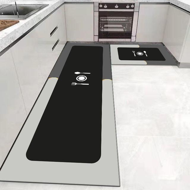 Кухонный коврик, домашний входной коврик для спальни, гостиной, прикроватный длинный ковер, прихожая, балкон, ковер для ванной, противоскользящие моющиеся напольные коврики 