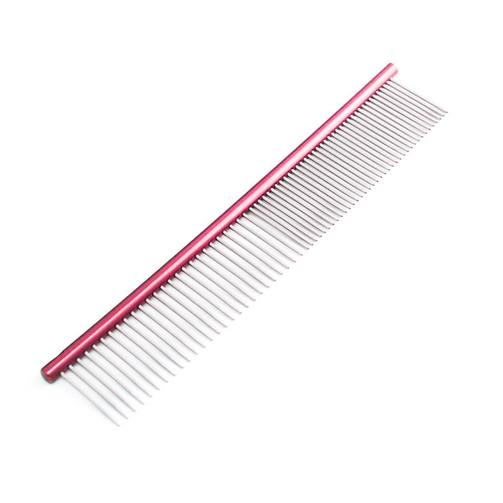 19cm High Quality Pet Comb Professional Steel Grooming Comb Cleaning Brush