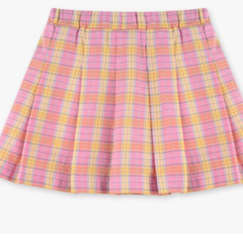 Юбка с воротником в клетку Olivan Lovely Pink 