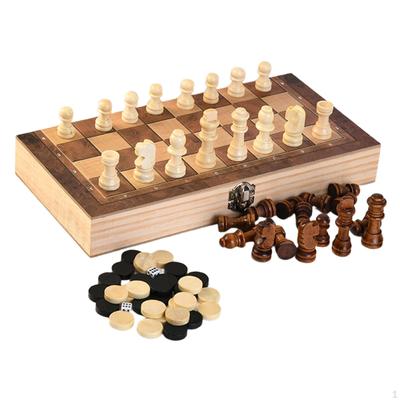 Набор шахмат 3 в 1, настольные игры, когнитивные навыки, складная игра для начинающих, для дома