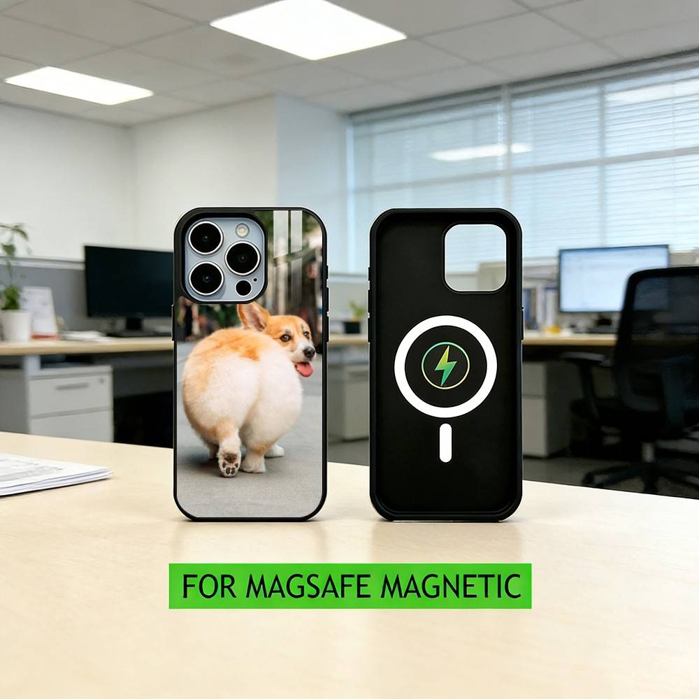 corgi Lovely Phone Case For iPhone17,16,15,14,13,12,11 Plus,Pro Magnetic For Magsafe Wireless Charging