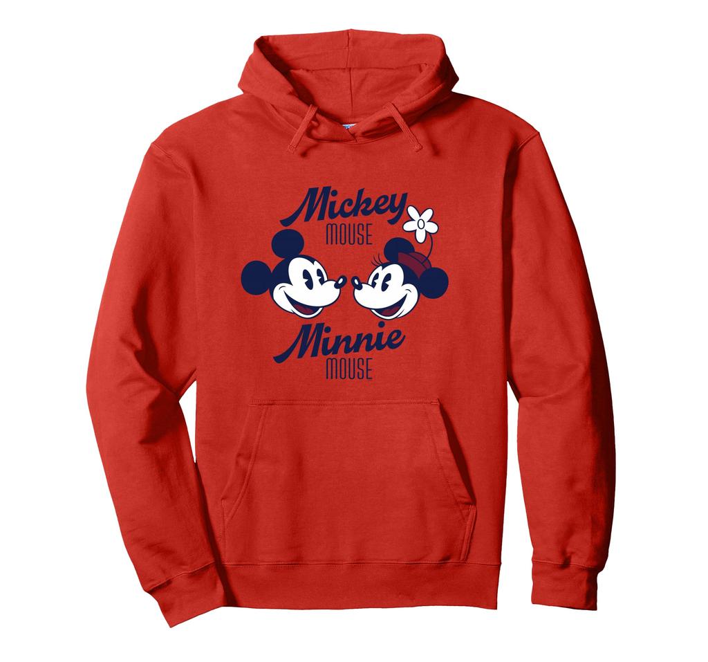 Disney Mickey Mouse and Minnie Mouse Together Retro Vintage Hoodie