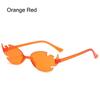 Colorful Flame Shaped Sun Glasses Rimless Party Cosplay Glasses  for Women & Men