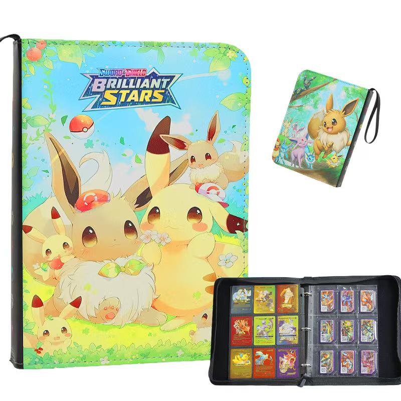 Pokémon Card Collection Book: 4-Grid & 9-Grid PU Game Album