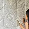 3D кирпич самоклеящаяся декорация водонепроницаемая и влагостойкая 70 * 70 см потолочные обои наклейка на стену пенообои дом