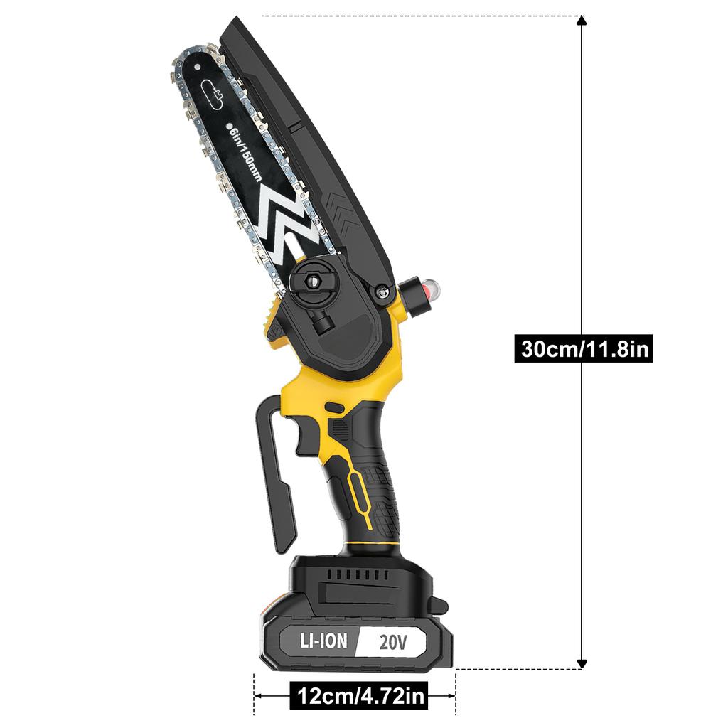 20V Industrial Grade Cordless Chainsaw Professional DIY Power Tool for Wood Cutting with Battery Available From Local Warehouse
