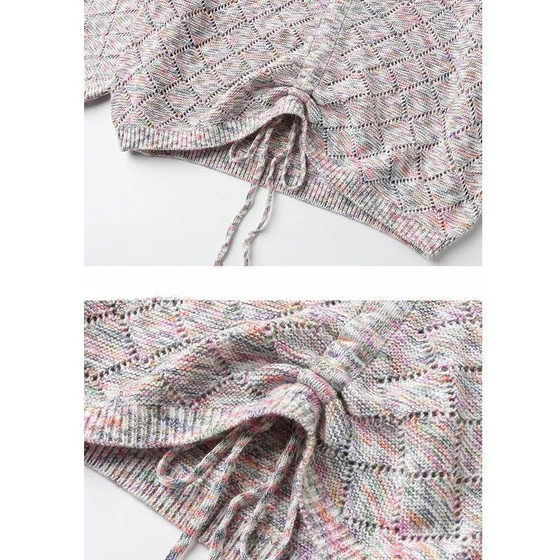 Весенне-осенние женские топы на кулиске, новые базовые рубашки, тонкие свободные корейские свитера больших размеров, V-образный вырез