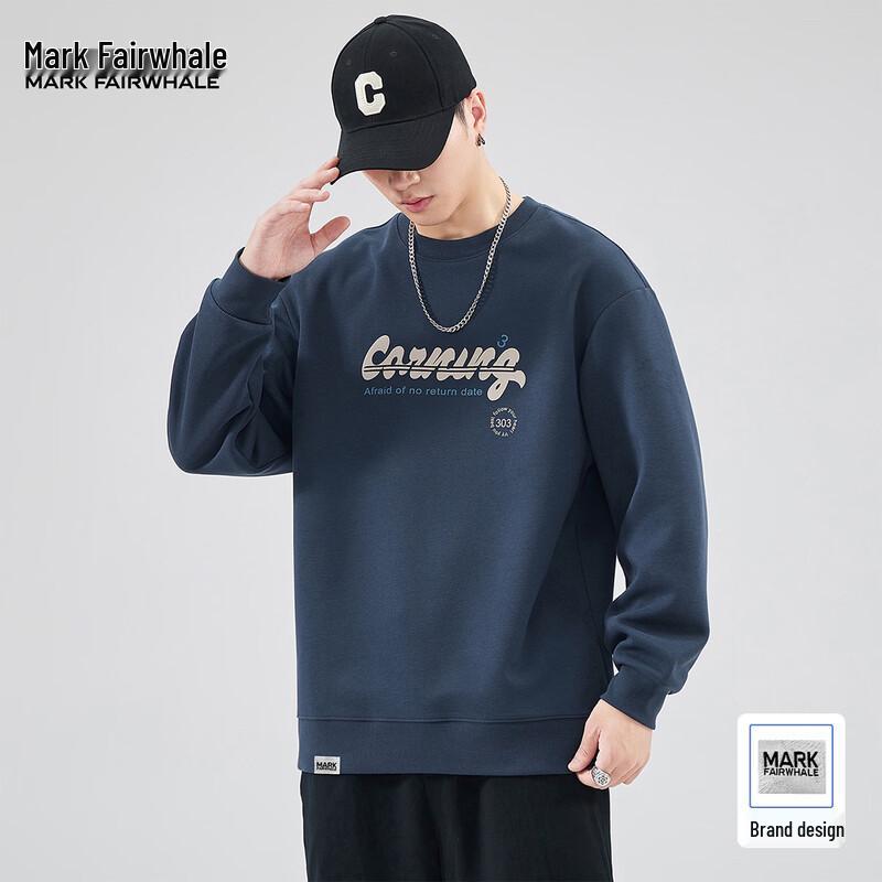 Mark Fairwhale Men's Casual Letter Print Sweatshirt