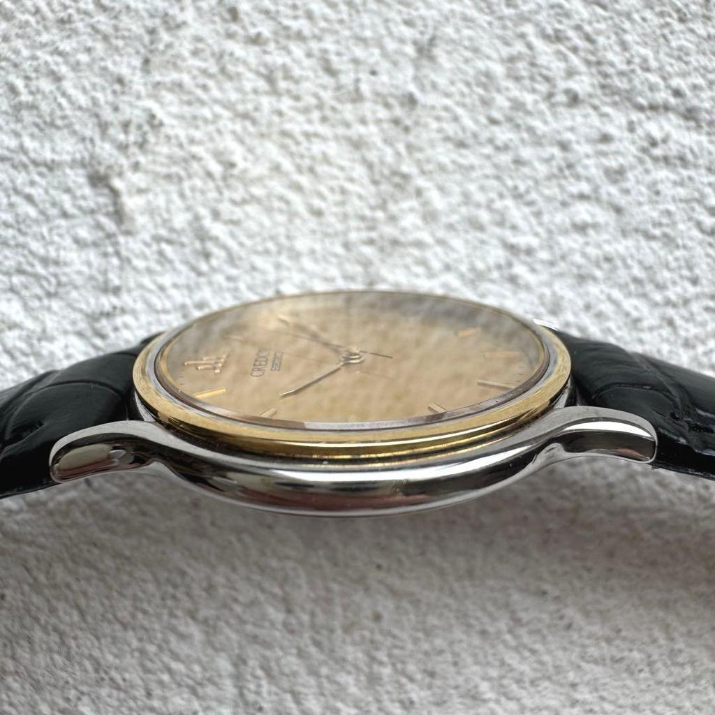 Б/у [Новая батарейка] SEIKO Credor 18-каратное золото классические мужские часы