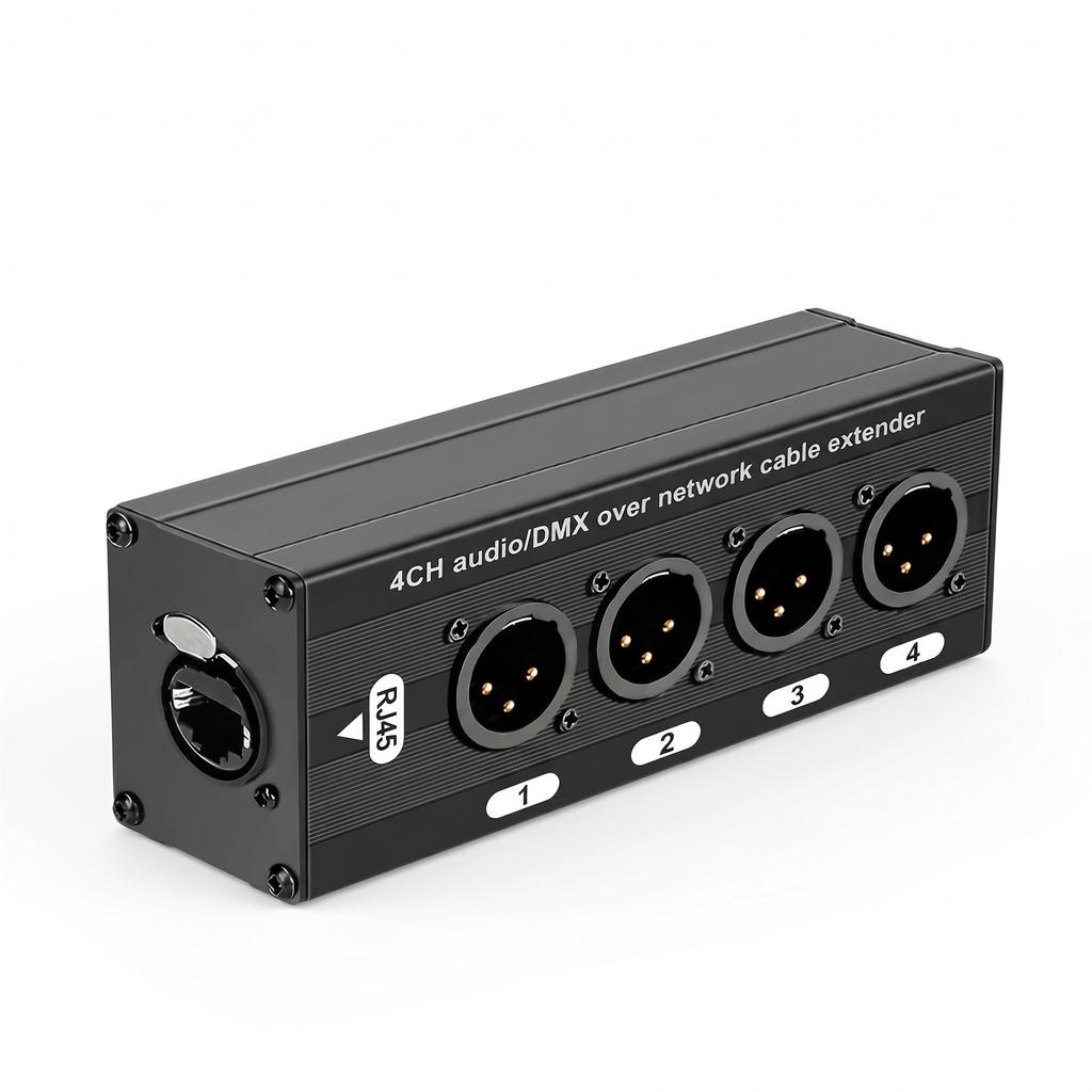Аудиоудлинитель Ethernet RJ45: 4-жильный удлинительный кабель XLR "папа" - "мама"