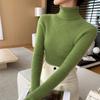 Women's Seamless Ribbed Cashmere Sweater – Slim Fit, High Neck, Figure-Flattering, Lightweight Knit Base Layer