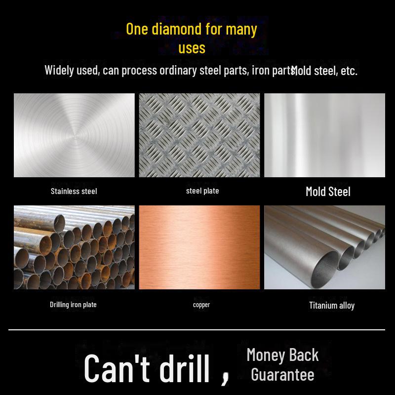 Спиральное сверло Tiangong с титановым покрытием из кобальта, 8% сплава, для формования твердой и нержавеющей стали