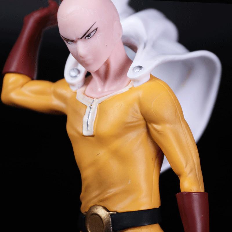 20СМ Аниме ONE PUNCH-MAN 3 Фигурка Лысый Сайтама Торнадо Стоящая Модель в Плаще Детские Игрушки ПВХ Подарок Статическая Коллекционная Кукла