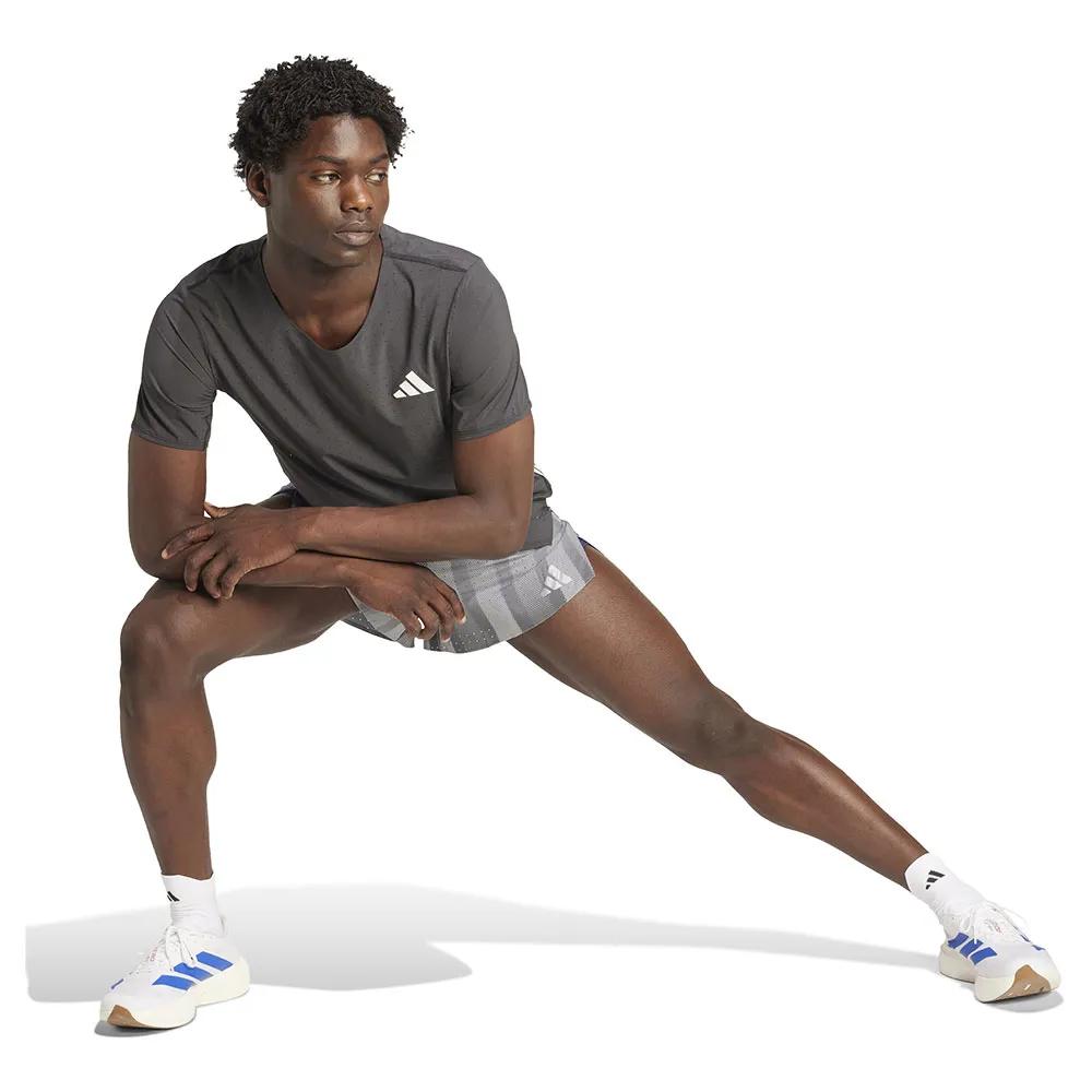 Adidas Adizero Btn Running Shorts 90% recycled polyester grey