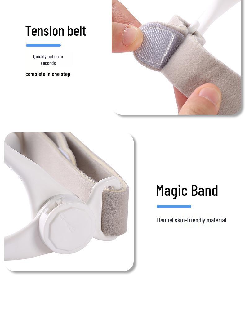 Дышащий белый шейный бандаж: Регулируемая высота, Предотвращение сутулости, Портативная поддержка для складок на шее