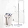 New Flat Squeeze Mop Bucket Hand Free Wringing Stainless Steel Mop Self Wet and Dry Cleaning Microfiber Mop Floor Cleaning System