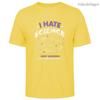 Mens Cotton I Hate Science Graphic T Shirt Street Casual Style Tee for Men and Women