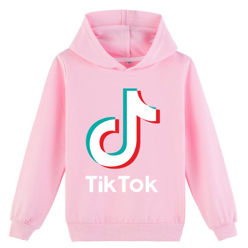 Детская одежда от 4 до 14 лет, новые модные детские повседневные толстовки с принтом TIKTOK для мальчиков и девочек
