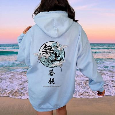 Женские толстовки с буквами, осенняя милая куртка с капюшоном и длинными рукавами с рогом, женские повседневные толстовки большого размера, уличная одежда