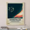 Классический научно-фантастический фильм «Интерстеллар» постер с печатью на холсте, персонажи фильма, винтажная настенная картина для гостиной, украшение дома