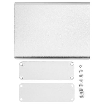 Алюминиевый проектный корпус Встроенный матовый серебристый DIY корпус для электронных продуктов 28x84x110мм