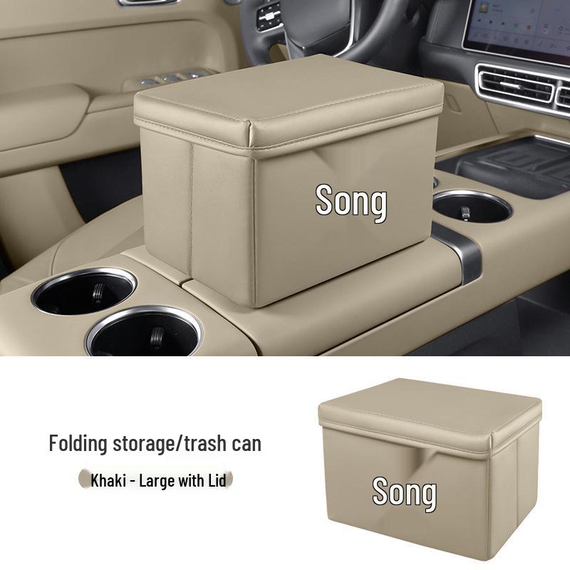 Multifunctional Car Storage & Folding Trash Bin for BYD Song PLUS/L/PRO/EV