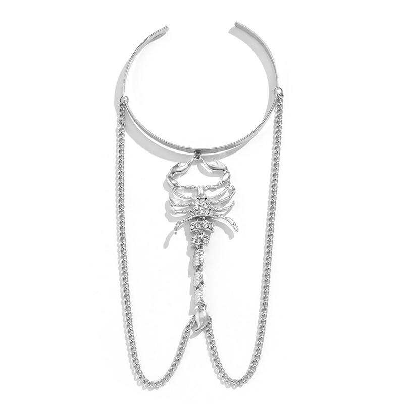 Браслет с кисточками в стиле панк-хип-хоп, женские и мужские готические браслеты со скорпионом