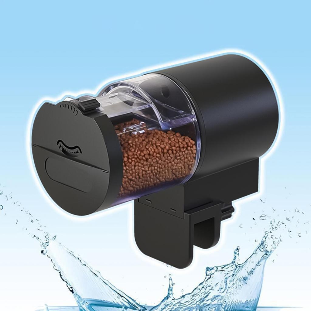 Automatic Fish Feeder 100ml Fish Tank Automatic Feeder Battery Operated Machine Programmable Pellets For Travel Apartment