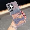 Чехол для телефона в стиле комиксов, пейзаж, для Samsung S26 S25 S24 S23 S22 S21 FE Plus Ultra, Черный, 2-в-1, Гелевый силиконовый чехол