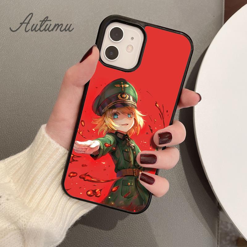 Чехол для телефона Youjo Senki для iPhone 11 12 13 14 Pro Max mini X XR XS SE 2020 5 6S 7 8 Plus Samsung Galaxy S21 S22 Cover shell