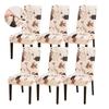 1PC Dining Room Chair Covers Chair Slipcovers Elastic Stretch Fabric Armless Removable Washable Chair Protector