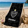 Custom Name Beach Towel Cam Abstract Artwork Microfiber Beach Towel, Lightweight for Summer Travel, Swimming Pool Fan Birthday Gift