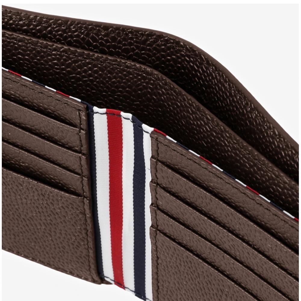 Thom Browne Pebble Grain Three Stripe Wallet Maw023a 00198 205