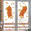 Da13500 New Year'S Theme Window Sticker Creative Bronzing Firecrackers Festival Decoration Double-Sided Visual Static Glass Sticker