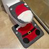Christmas Santa Gnome Toilet Cover Set Festive Bathroom Decor Home Gift New Year Accessories