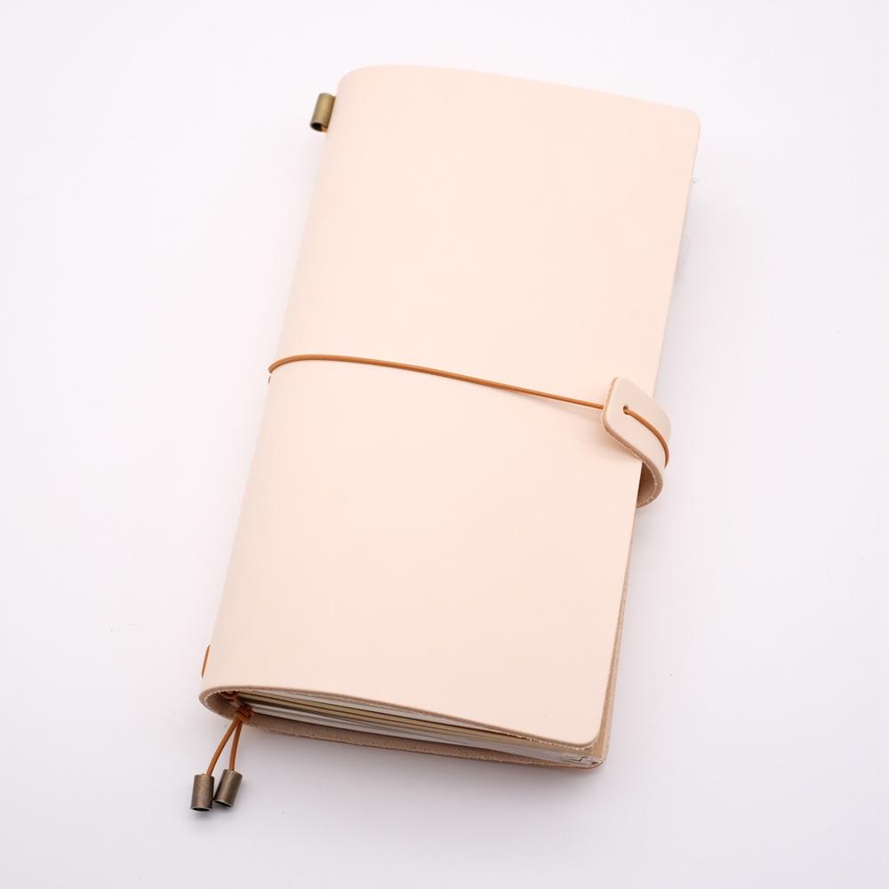 100% Handmade Genuine Leather Traveler's Notebook Travel Diary Journal Vintage Cowhide Gift Planner Free Lettering Embosse