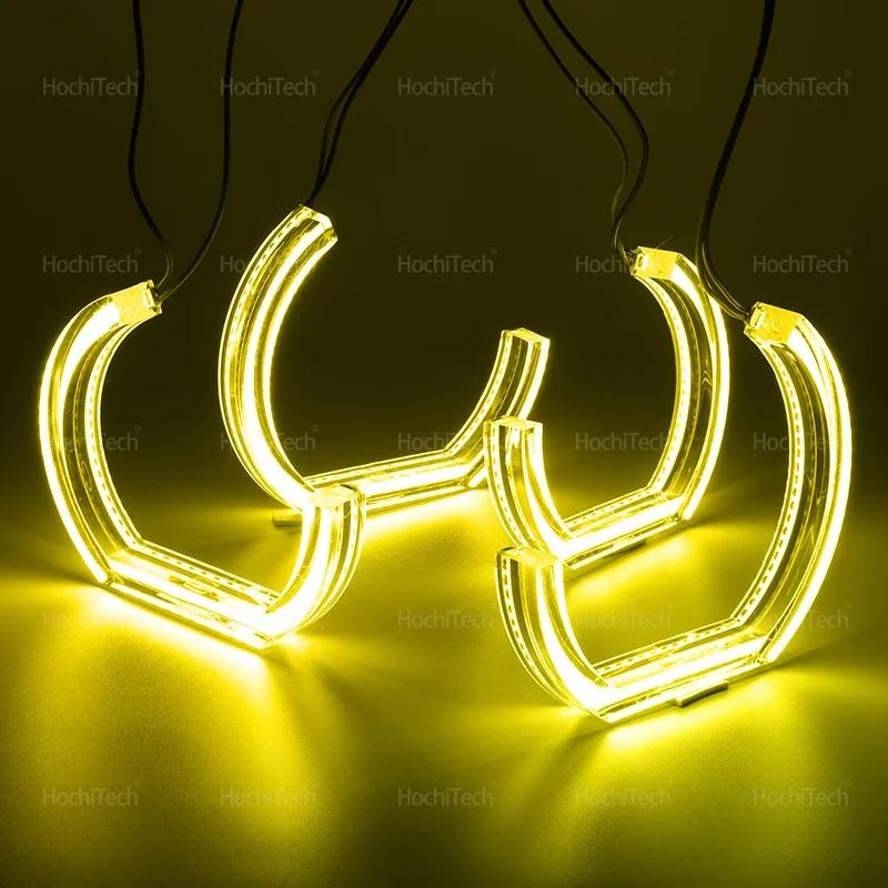 DRL LED Daytime Running Light New CS CSL Style Lemon Yellow Angel Eyes for BMW 5 Series E39 525i 528i 530i 540i 1997-2003