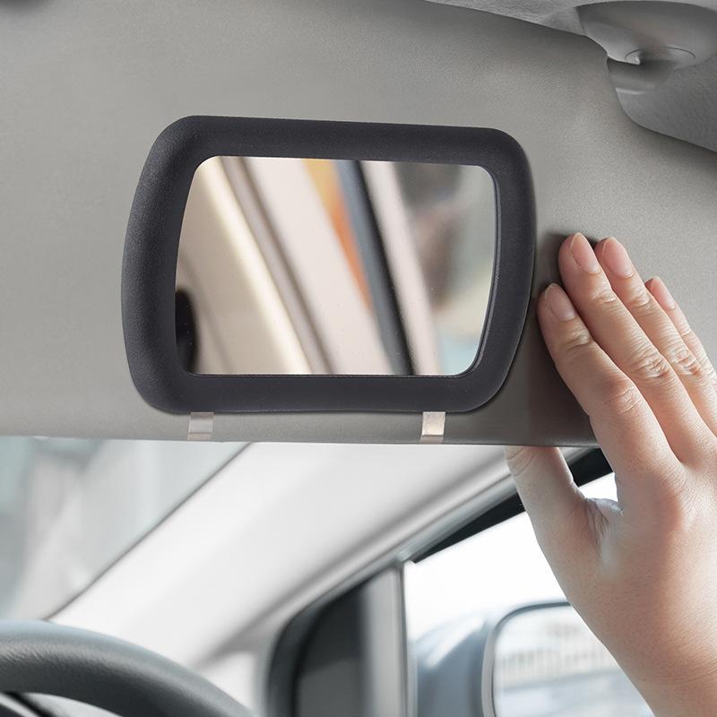 Car Sun Visor Cosmetic Mirror Portable Automobile Auto Interior Make Up Mirror Makeup Sun-Shading Cosmetic