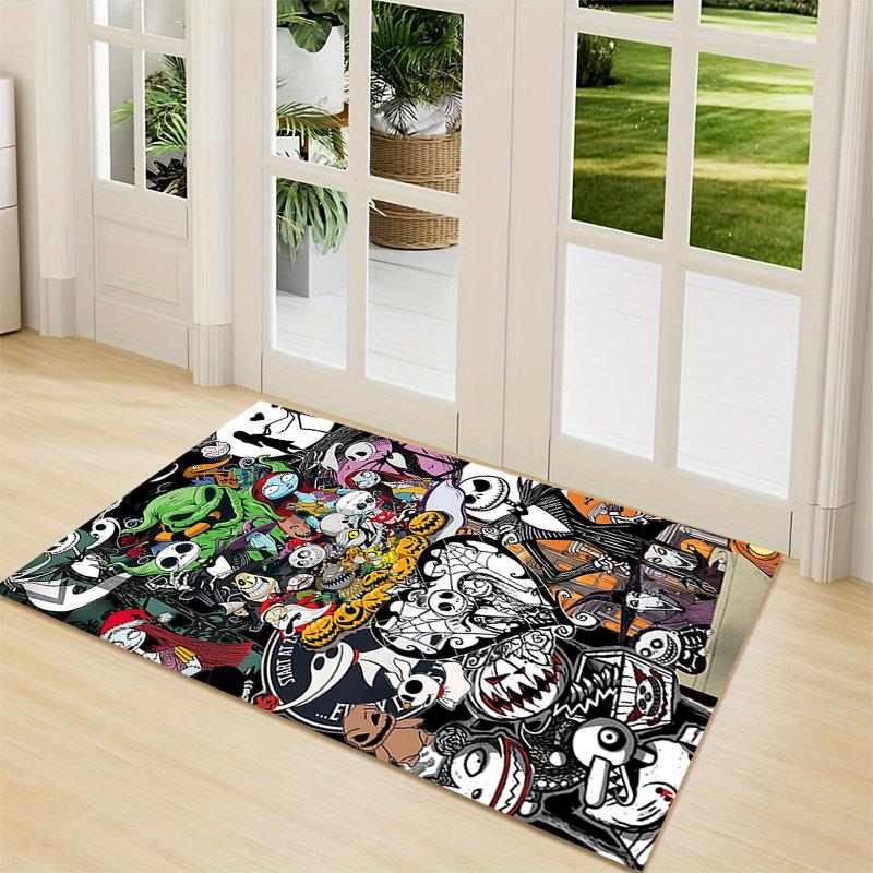 Nightmare Before Halloween Carpet Rug Soft Washable Anti Slip Home Living Room Sofa Mats Personalized Christmas Rug