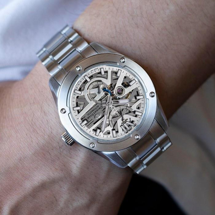 [Orient Star] ORIENT STAR Автоматические часы M34 F8 Авангард Скелетон Механические Внутренняя японская гарантия 2 года RK-BZ0001S Мужские Серебристые