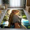 Retro Z-Zelda Cartoon Link Games Living Room Non-Slip Area Rug Soft Carpet for Bedroom Kids Playroom Sofa,Home Decor Doormat