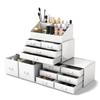 Readaeer Cosmetic Storage Cosmetic Extra Large Makeup Makeup Storage Cosmetic Holder Box, Storage, Capacity, Case, Box, Case, (белый)