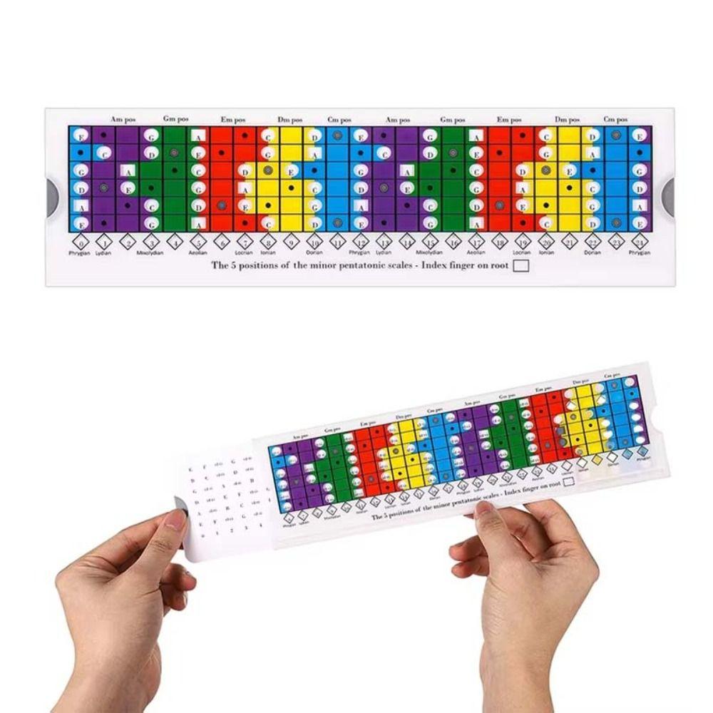 Music Theory Guitar Scales Ruler Diatonic and Mode Guitar Learning Ruler For Practice