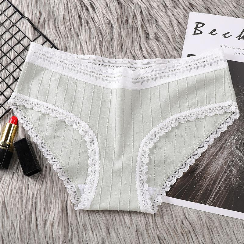 Cotton Underwear with Knickers Low Waist Lingerie Sexy Cute for Ladies Panties