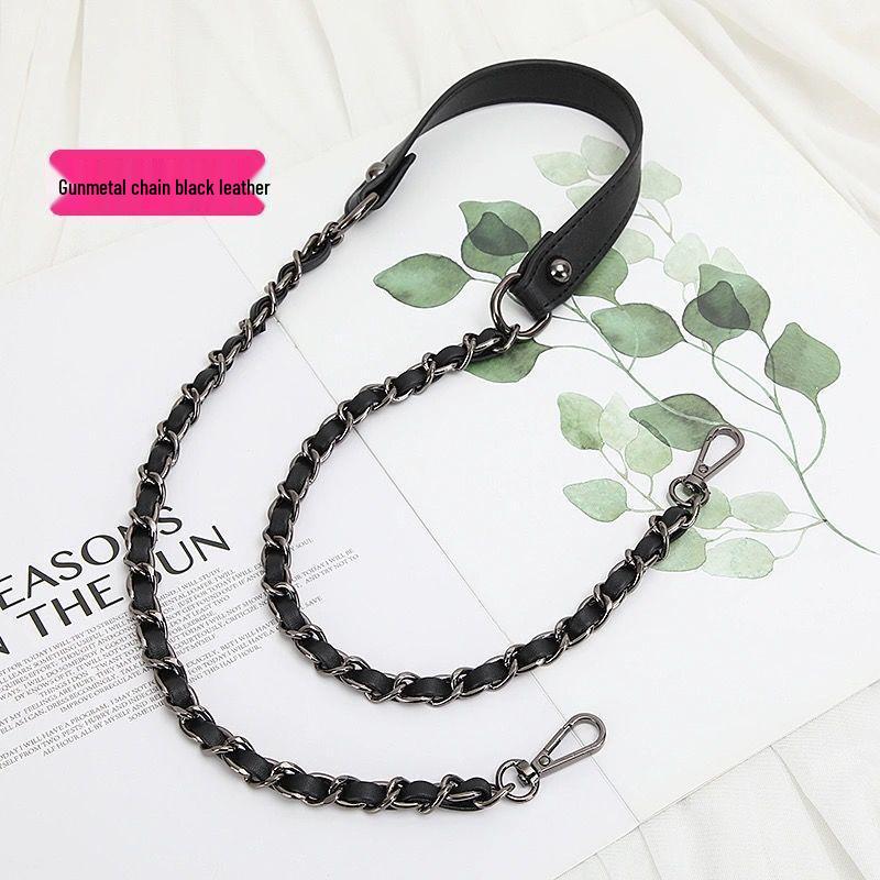 Женский кожаный ремешок кроссбоди - Универсальная, прочная металлическая цепочка, устойчивая к выцветанию, продается отдельно.